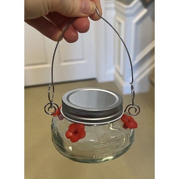 Wild Wings Glass Mason Jar Hummingbird Feeder - Picture 12 of 15